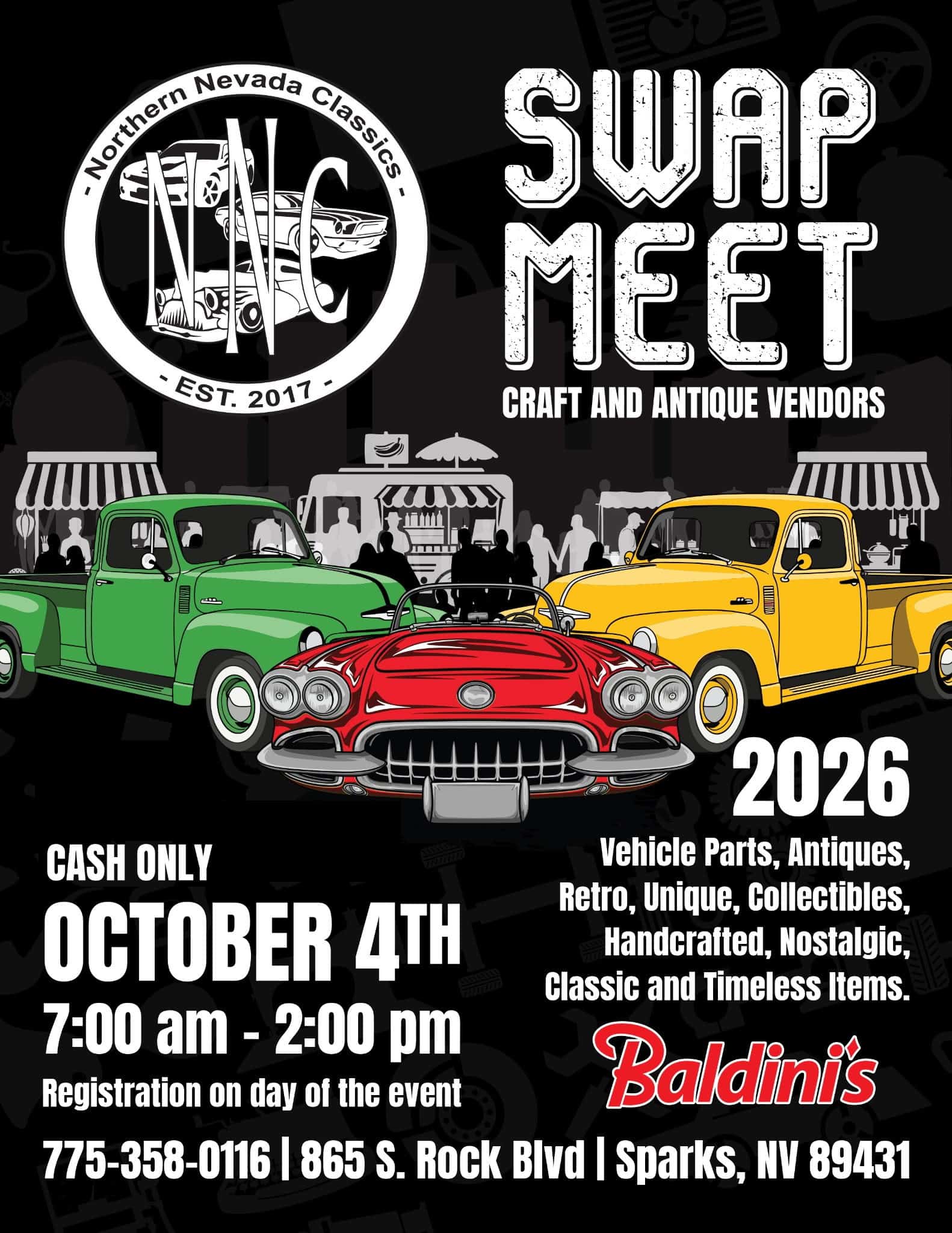 Baldinis car show flyer 2